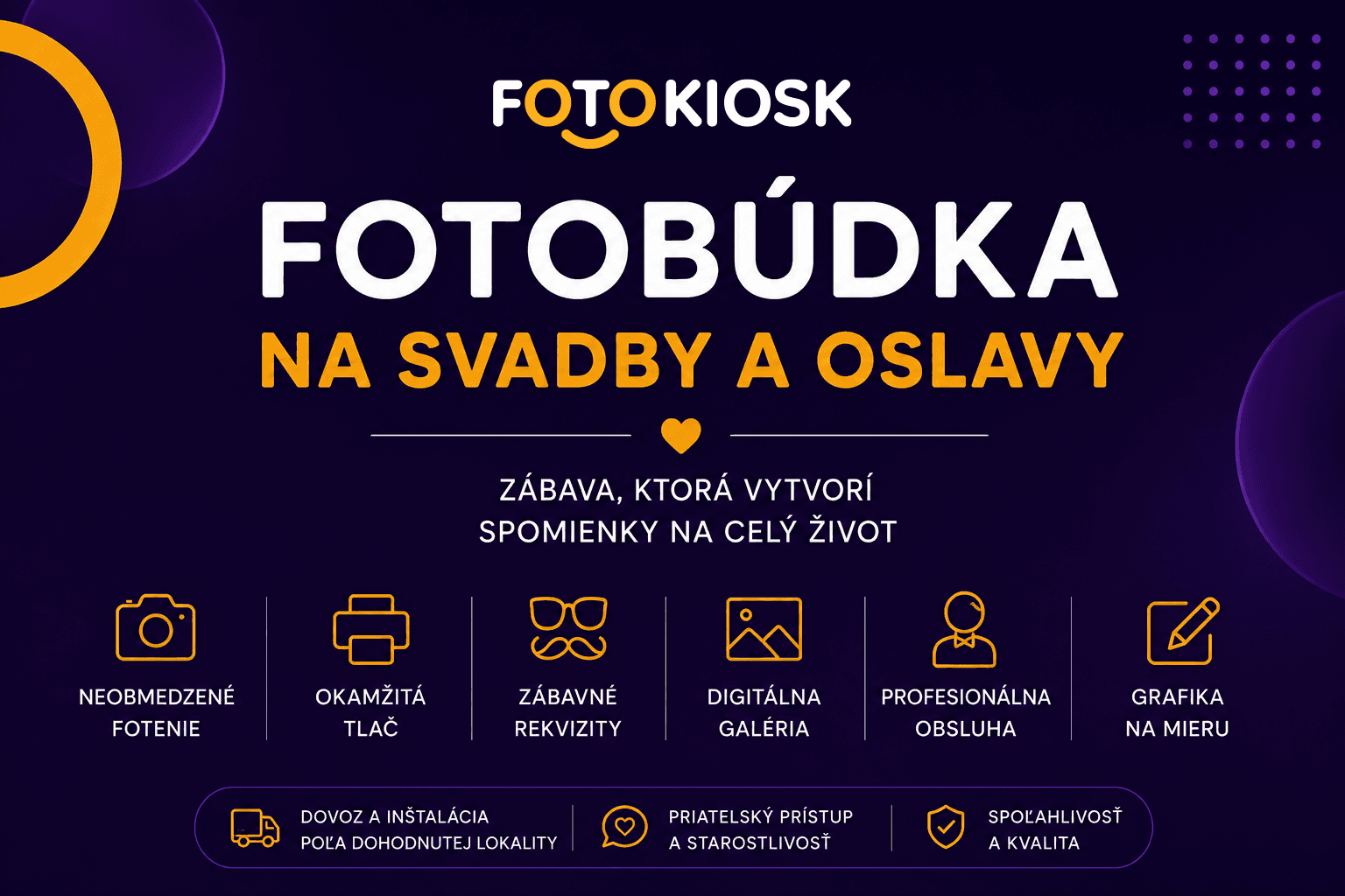 Fotobúdka na svadby a oslavy