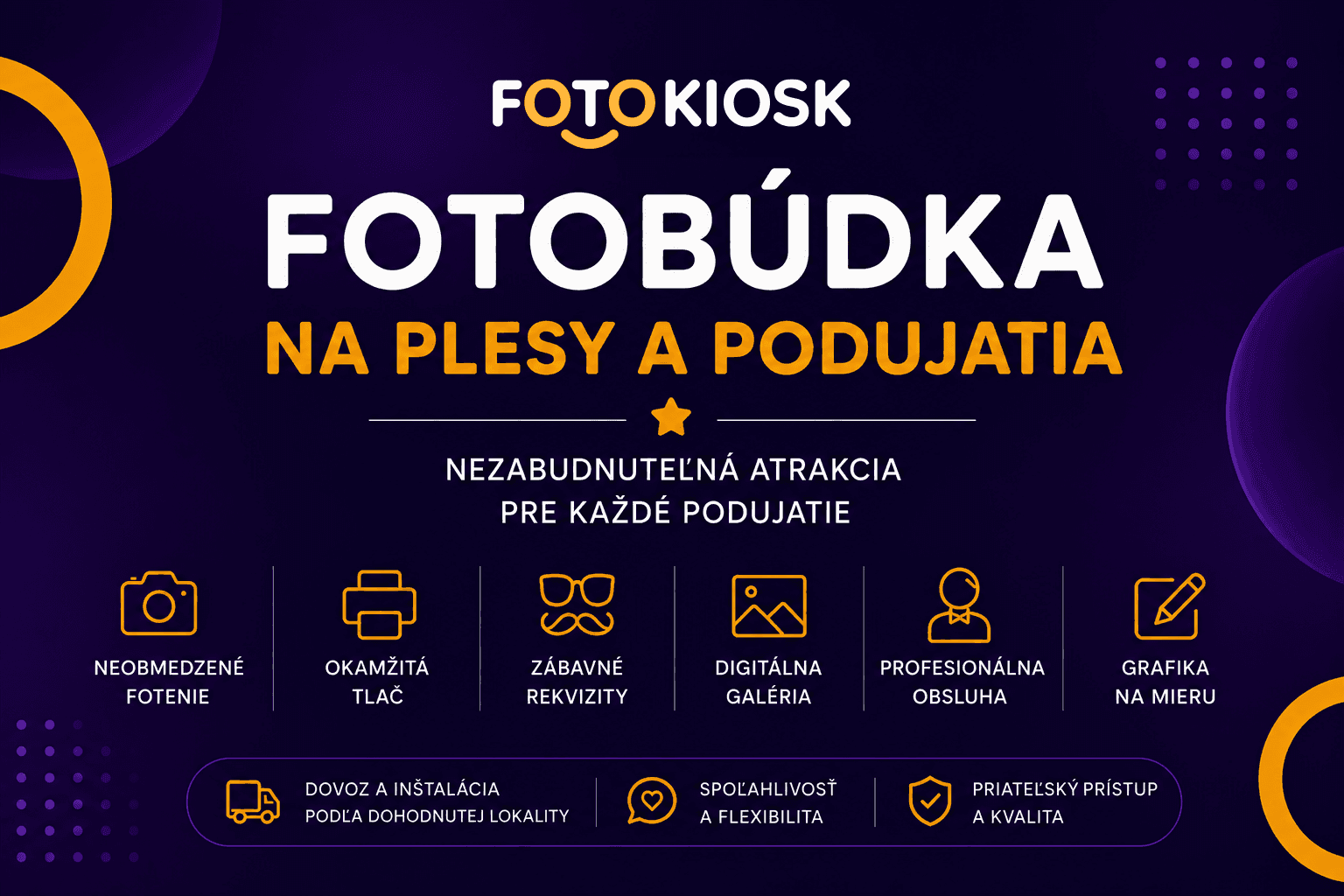 Fotobúdka na plesy, stužkové a verejné podujatia